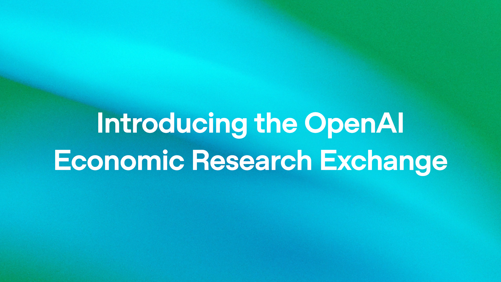 OpenAI, AI 경제 파급 효과 분석을 위한 '경제 연구 거래소(Economic Research Exchange)' 출범